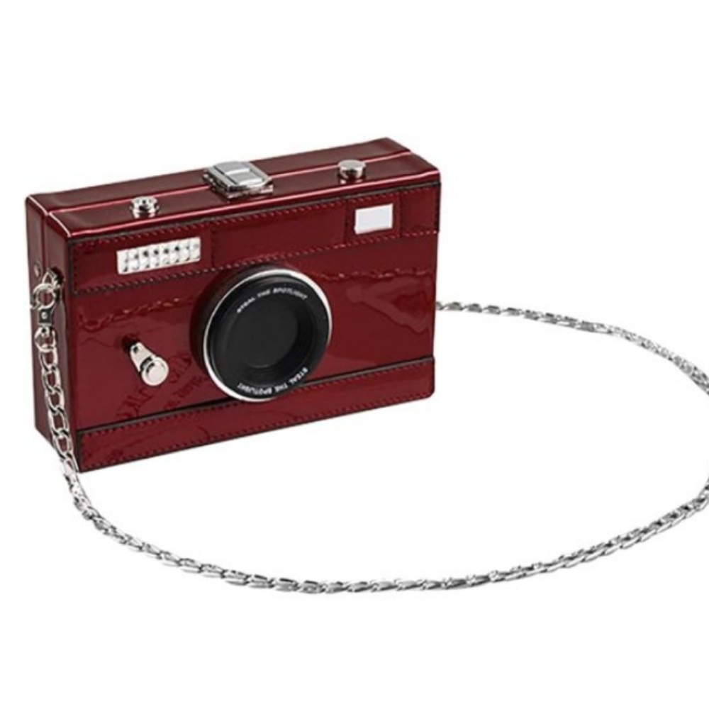Wine Camera style Crossbody purse